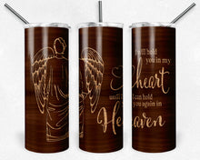 Load image into Gallery viewer, Male Angel Wood Grain I Will Hold You in My Heart