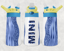 Load image into Gallery viewer, Mama Mini Periwinkle Set  - Kids Flip Cup, 15 oz. Skinny Tumbler, 20 oz. Skinny Tumbler Design