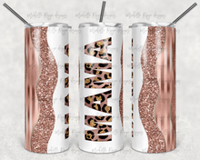 Load image into Gallery viewer, Mama Mini Rose Gold Set  - Kids Flip Cup, 15oz Skinny Tumbler, 20 Oz Skinny Tumbler Design