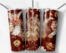 Load image into Gallery viewer, Boho Burgandy  Floral Frame Mama