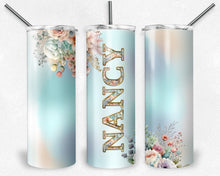 Load image into Gallery viewer, Nancy's special of the day..  watercolor flowers + free Alphabet