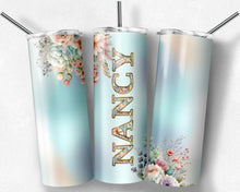 Load image into Gallery viewer, Nancy's special of the day..  watercolor flowers + free Alphabet