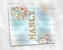 Load image into Gallery viewer, Nancy's special of the day..  watercolor flowers + free Alphabet