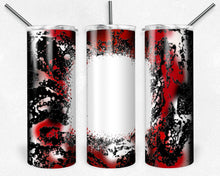 Load image into Gallery viewer, Red and Black Power Wash with Bleach Blank