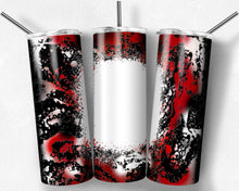 Load image into Gallery viewer, Red and Black Power Wash with Bleach Blank