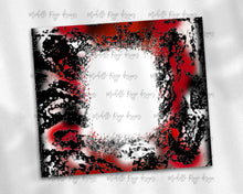 Load image into Gallery viewer, Red and Black Power Wash with Bleach Blank