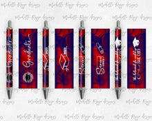 Load image into Gallery viewer, 2023 Graduation Red and Blue Pen Wraps Set 1