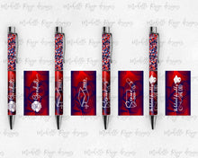 Load image into Gallery viewer, 2023 Graduation Red and Blue Pen Wraps Set 1