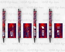 Load image into Gallery viewer, 2023 Graduation Red and Blue Pen Wraps Set 2