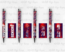 Load image into Gallery viewer, 2023 Graduation Red and Blue Pen Wraps Set 4