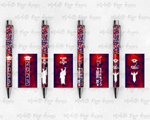 Load image into Gallery viewer, 2023 Graduation Red and Blue Pen Wraps Set 5