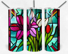 Load image into Gallery viewer, Spring Flowers Stained Glass