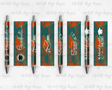 Load image into Gallery viewer, 2023 Graduation Teal and Orange Pen Wraps Set 1
