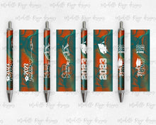 Load image into Gallery viewer, 2023 Graduation Teal and Orange Pen Wraps Set 2