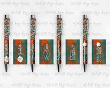 Load image into Gallery viewer, 2023 Graduation Teal and Orange Pen Wraps Set 1