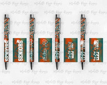Load image into Gallery viewer, 2023 Graduation Teal and Orange Pen Wraps Set 4