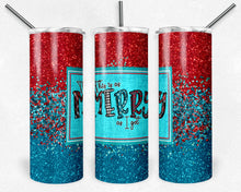 Load image into Gallery viewer, This is as Merry as I Get, Red and Blue Glitter
