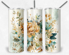 Load image into Gallery viewer, Watercolor boho with gold flakes