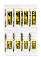 Load image into Gallery viewer, 2023 Graduation Yellow and Black Pen Wraps Set 1
