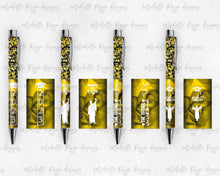 Load image into Gallery viewer, 2023 Graduation Yellow and Black Pen Wraps Set 5