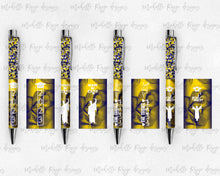 Load image into Gallery viewer, 2023 Graduation Yellow and Blue Pen Wraps Set 5