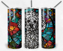 Load image into Gallery viewer, Bichon Frisé stained glass dog