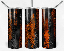 Load image into Gallery viewer, Black and Orange Brush Strokes