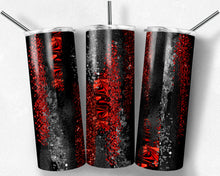 Load image into Gallery viewer, Black and Red Brush Strokes