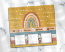 Load image into Gallery viewer, Boho Rainbow Stripes with PNG Picture Frames