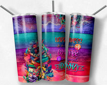 Load image into Gallery viewer, Happiness is Coffee and a Good Book on Bright Rainbow Wood with Floral Books