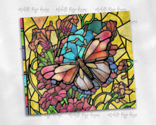 Load image into Gallery viewer, Spring Flowers Butterfly and Dragonfly stained Glass design Bundle