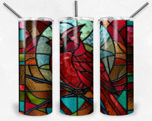 Load image into Gallery viewer, Cardinal Stained Glass