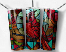 Load image into Gallery viewer, Cardinal Stained Glass