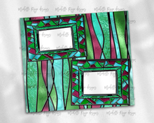 Load image into Gallery viewer, Two Christmas Picture Frames Stained Glass