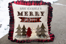 Load image into Gallery viewer, Buffalo Plaid & Wood Have Yourself a Merry Little Christmas