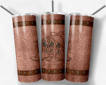 Load image into Gallery viewer, Cowboy Hat and Boots Rust Brown and Green