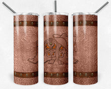 Load image into Gallery viewer, Cowboy Hat and Boots Rust Brown and Orange