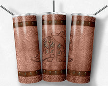 Load image into Gallery viewer, Cowboy Hat and Boots Rust Brown and Tan