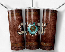 Load image into Gallery viewer, Cowboy Christmas Joy, Rust Western Snowflake