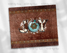 Load image into Gallery viewer, Cowboy Christmas Joy, Rust Western Snowflake