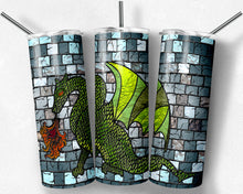 Load image into Gallery viewer, Green Dragon Stained Glass