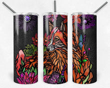 Load image into Gallery viewer, Animal Stained glass  bundle - Fox Bear Tiger