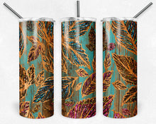 Load image into Gallery viewer, Peekaboo Glitter Fall Leaves on Rustic Wood