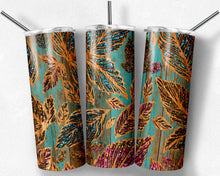 Load image into Gallery viewer, Peekaboo Glitter Fall Leaves on Rustic Wood