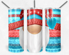 Load image into Gallery viewer, Christmas Knit Gnome Red and Teal