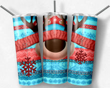 Load image into Gallery viewer, Christmas Knit Reindeer Red and Teal