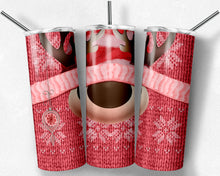 Load image into Gallery viewer, Christmas Knit Reindeer Coral and Pink