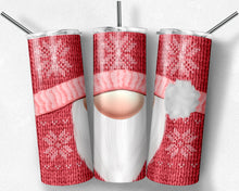 Load image into Gallery viewer, Christmas Knit Gnome Coral and Pink Snowflakes