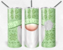 Load image into Gallery viewer, Christmas Knit Gnome Green Snowflakes