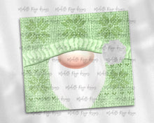 Load image into Gallery viewer, Christmas Knit Gnome Green Snowflakes